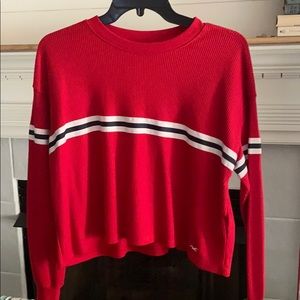 Red long sleeve Hollister shirt